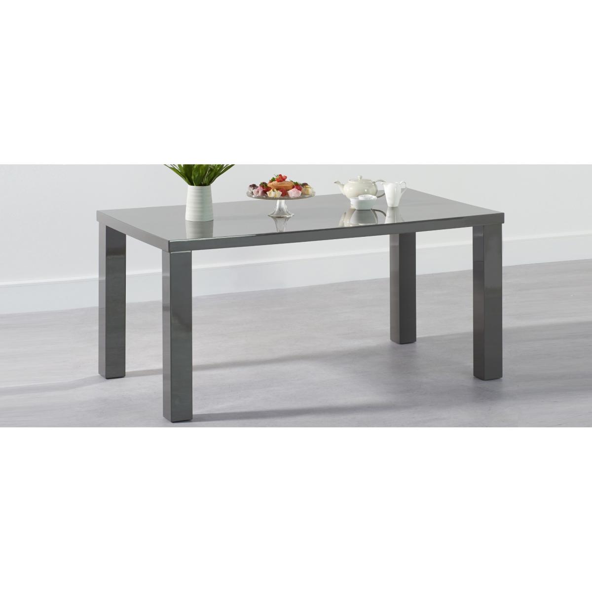 Atlanta 160cm Dark Grey High Gloss Dining Table with Lorin Chairs – image 10
