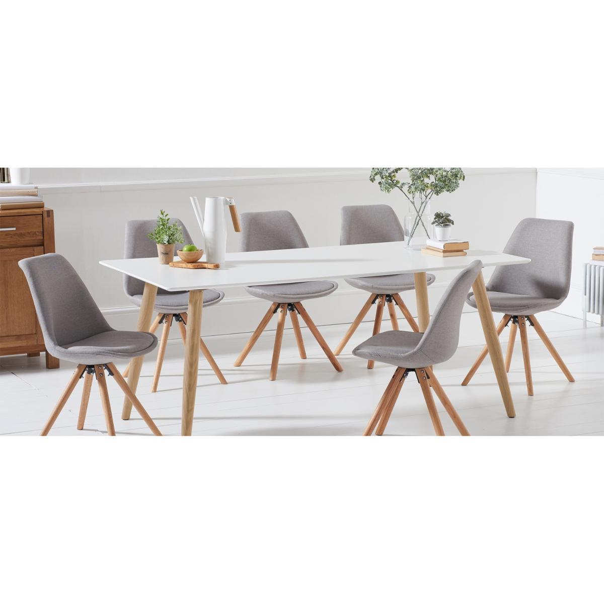 Malmo 180cm Matt White Table – image 4