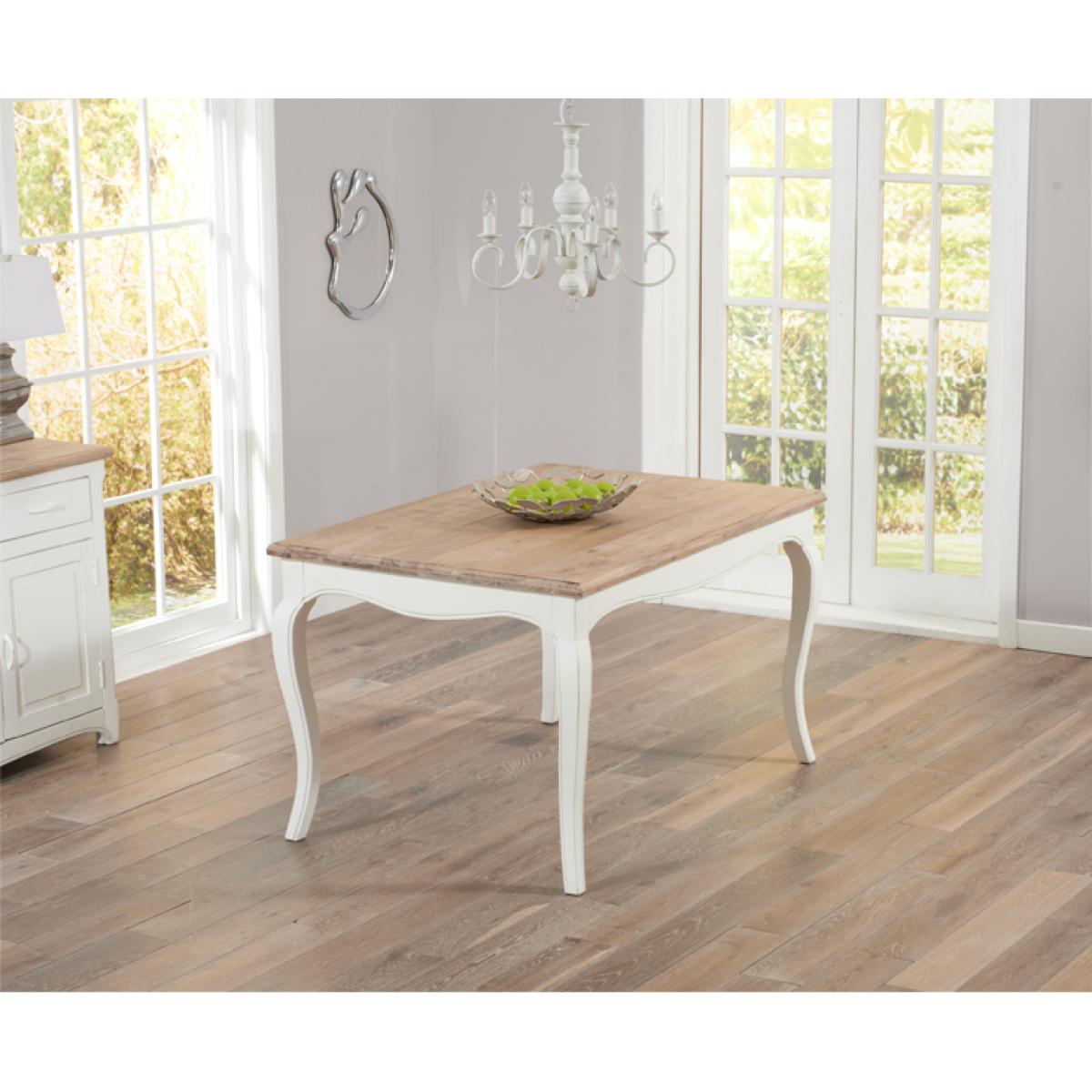 Parisian 130cm Shabby Chic Dining Table with Chairs and Benches - White, 2 Chairs – image 6