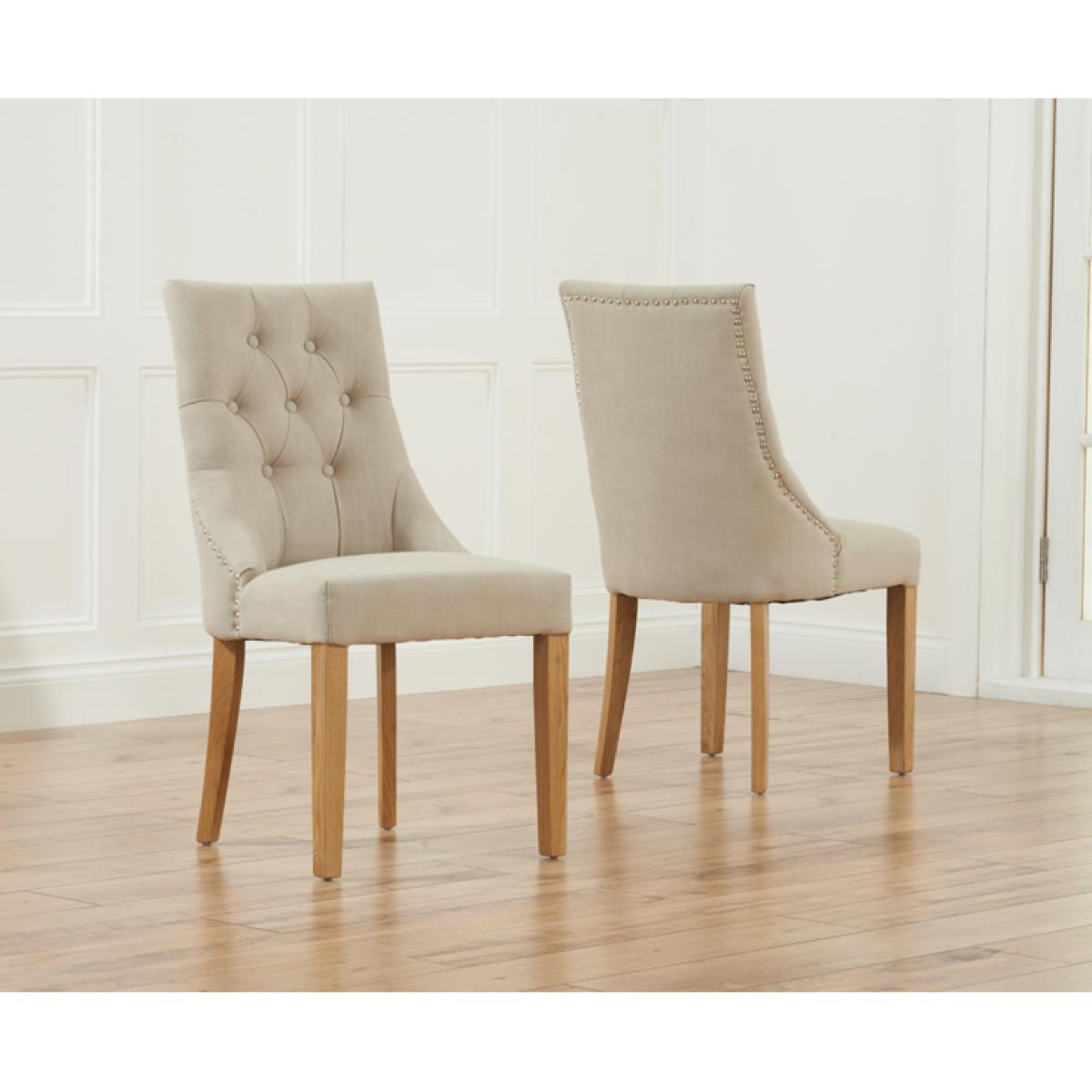 Chateau 180cm Oak and Metal Industrial Dining Table with Pacific Fabric Chairs – image 5