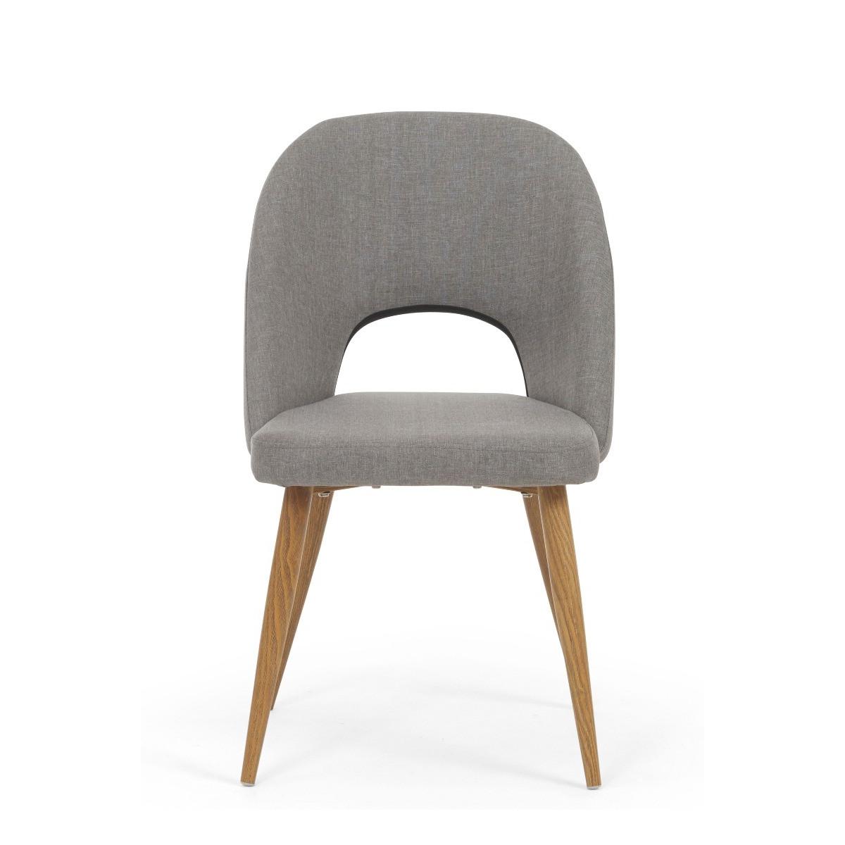 Halifax Grey Fabric Dining Chairs - Grey – image 2