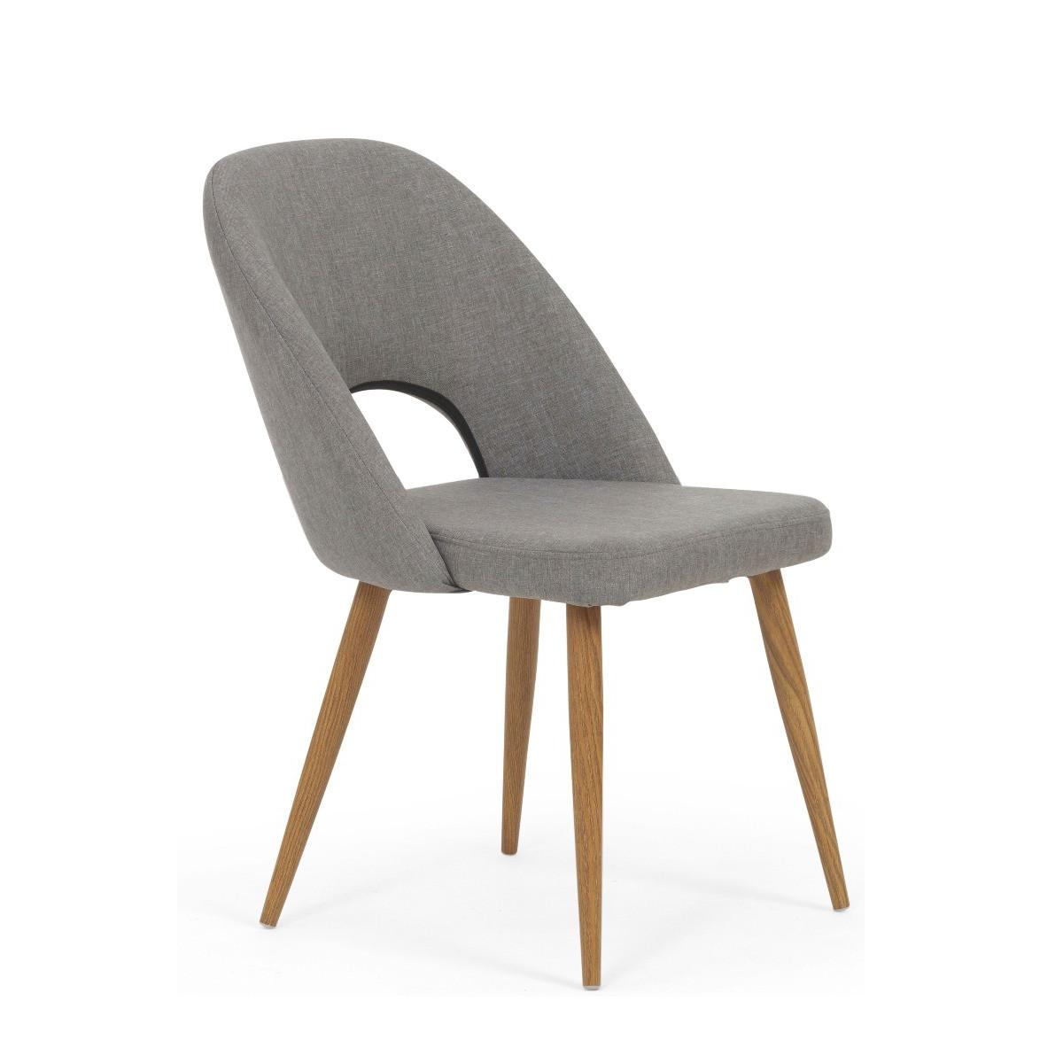 Halifax Grey Fabric Dining Chairs - Grey – image 3