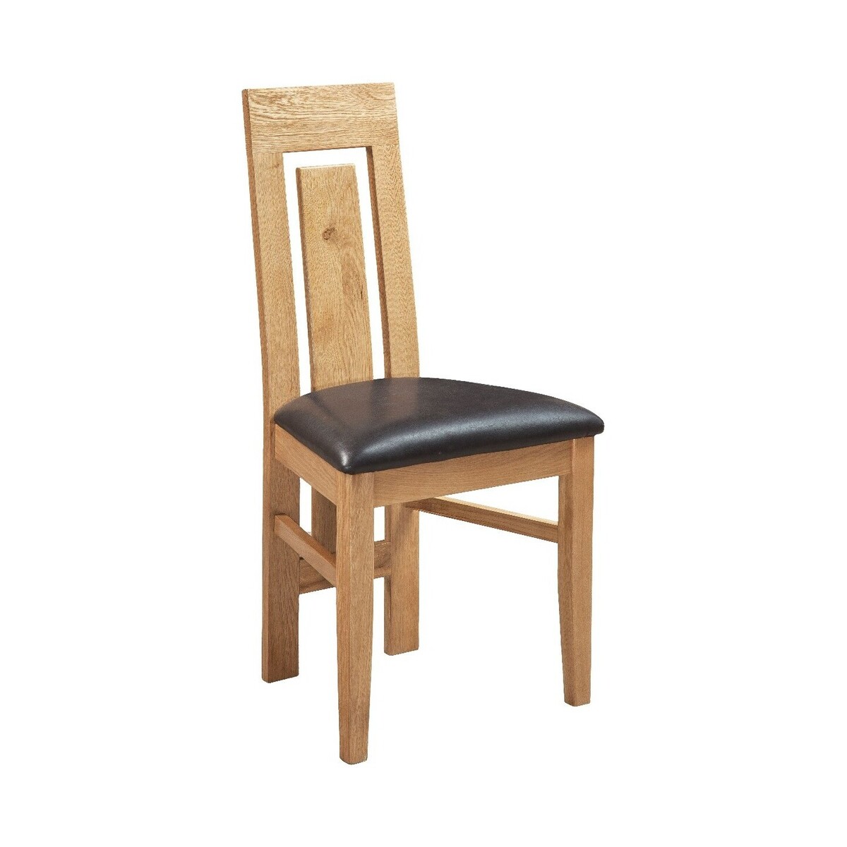 Novel Oak Panel Back Chair