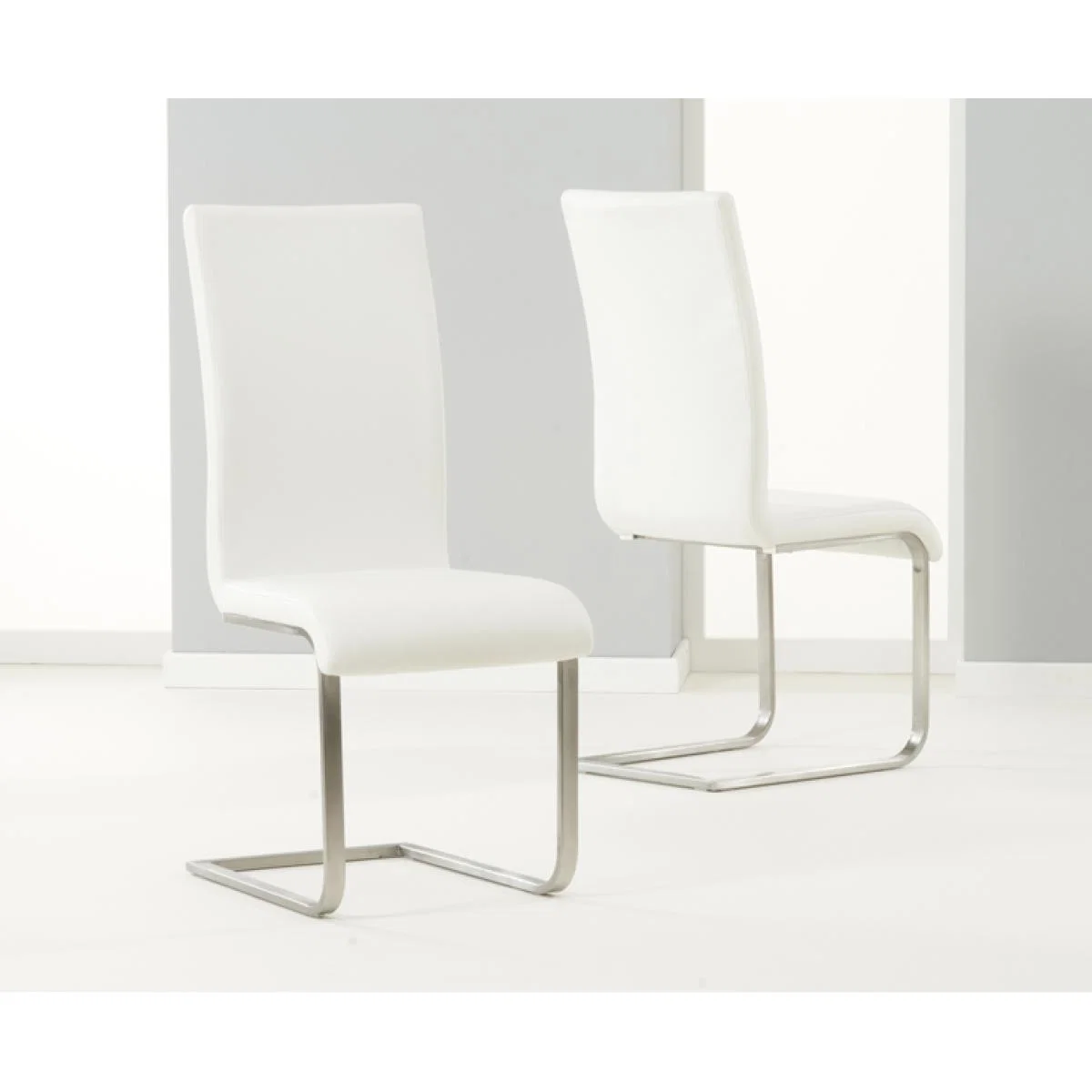 Malaga 180cm White High Gloss Extending Dining Table with Malaga Chairs – image 9