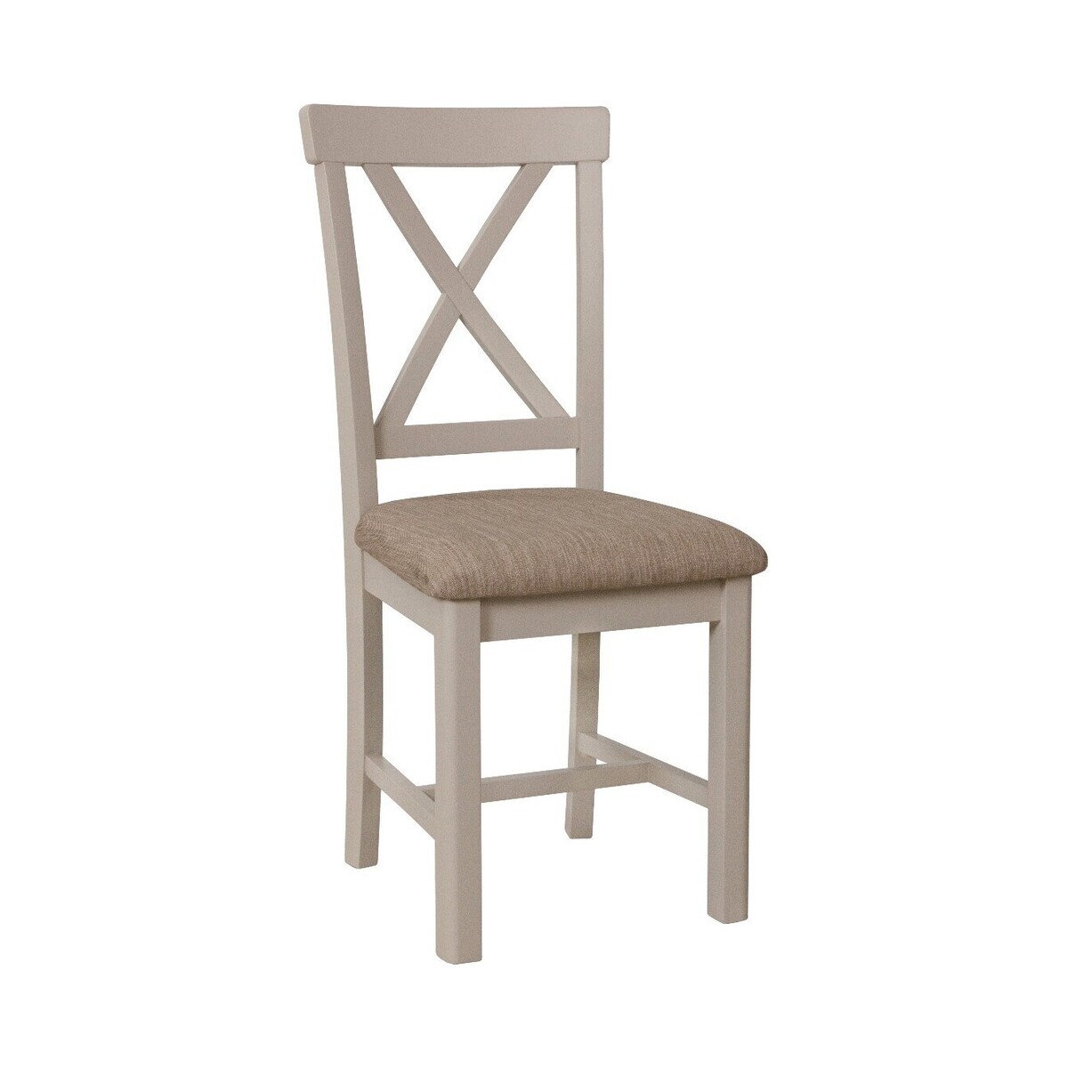 Cole Truffle Grey Fabric Dining Chairs – image 1