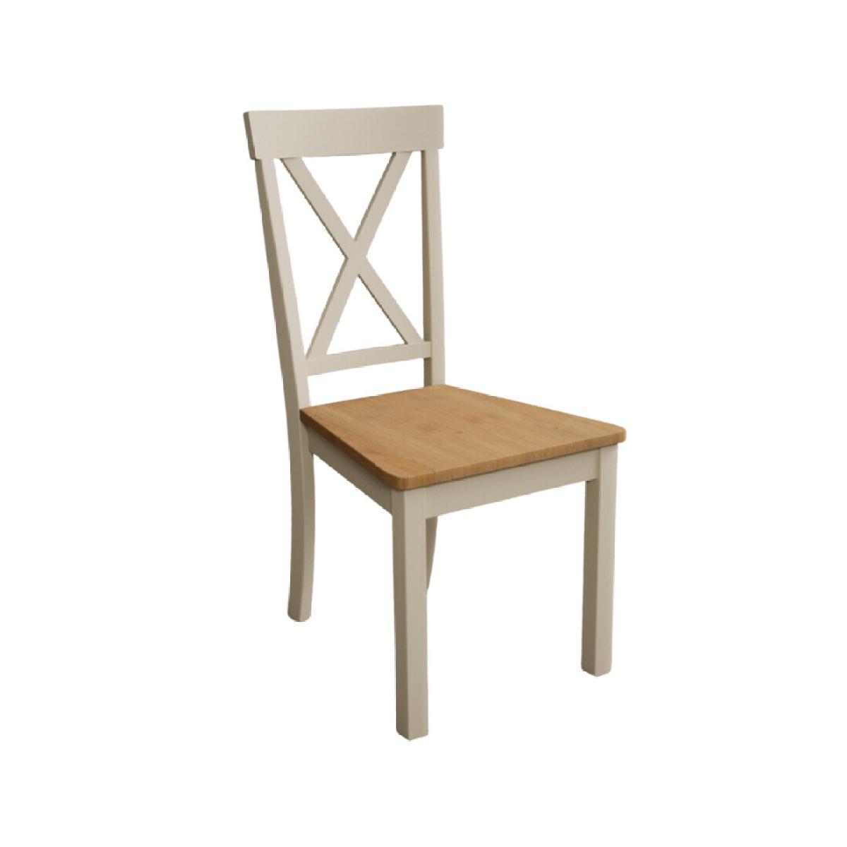 Hertford Cream Dining Chairs with Oak Seat Pad – image 6