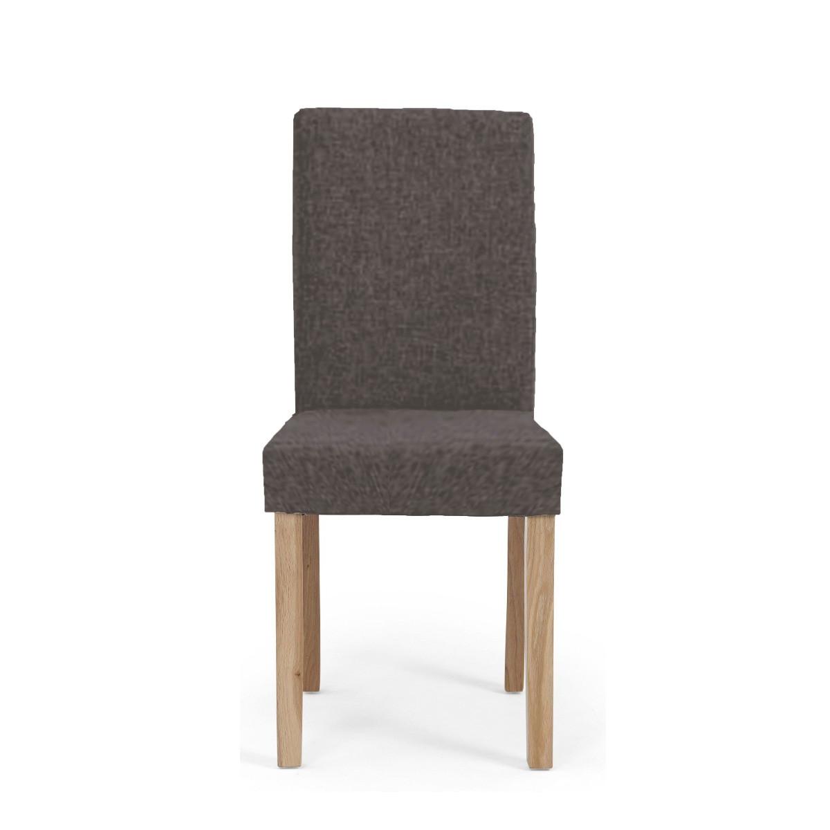 Mia Brown Fabric Dining Chairs - Brown – image 2