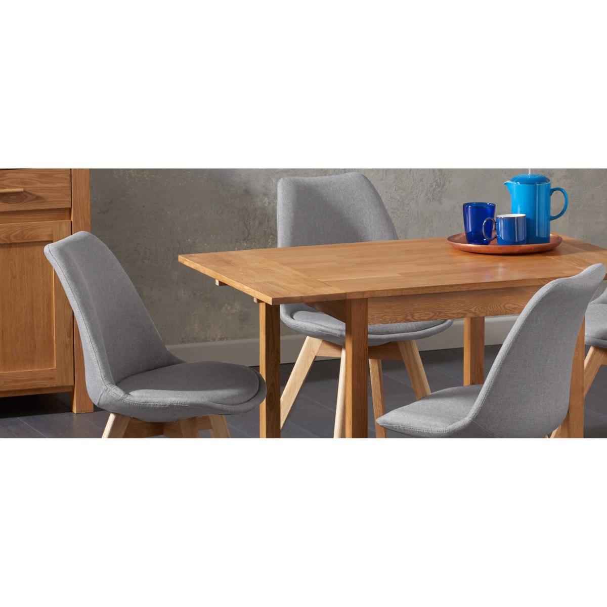 Duke Light Grey Fabric Dining Chairs - Light Grey – image 7