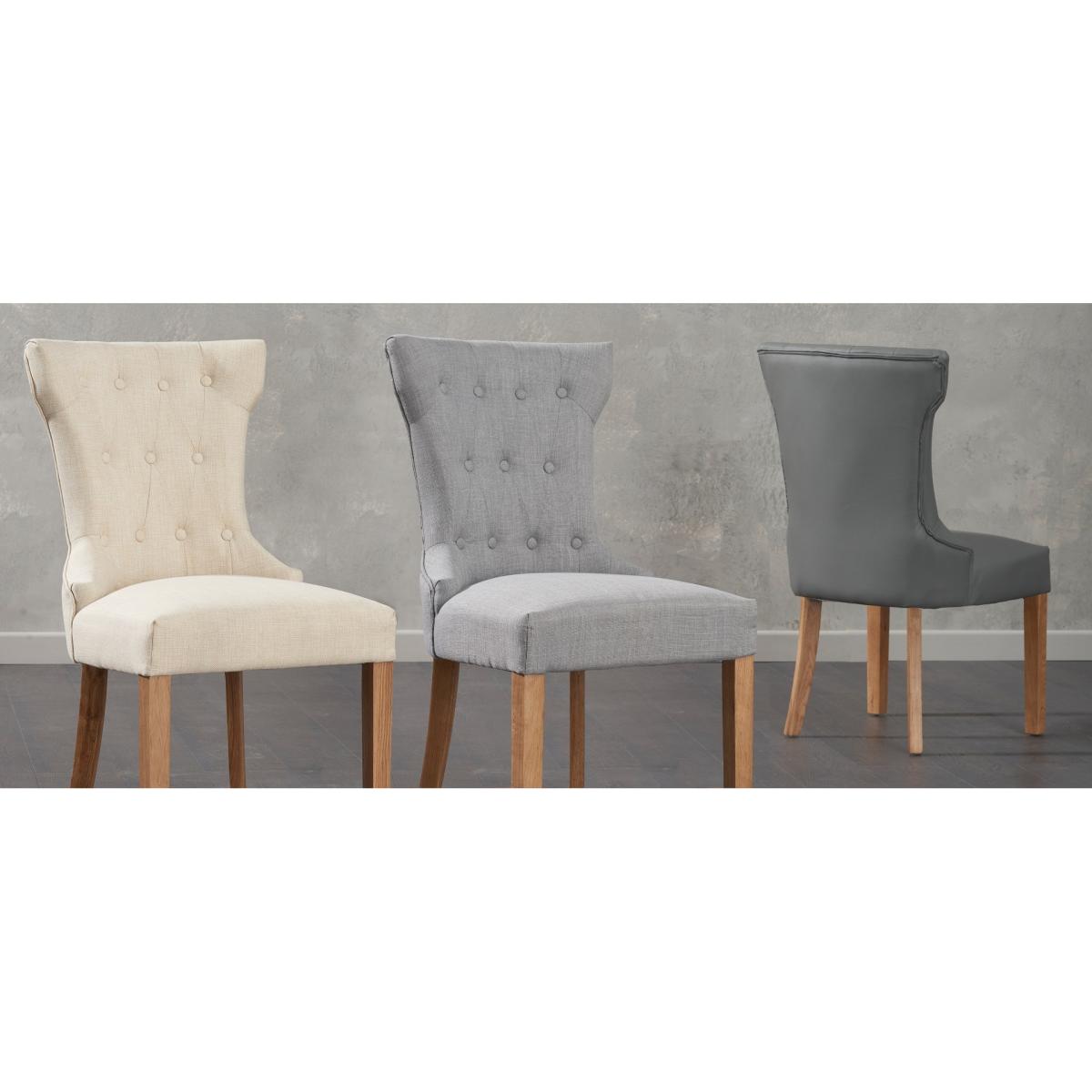 Verona 150cm Solid Oak Dining Table with Camille Fabric Chairs – image 8