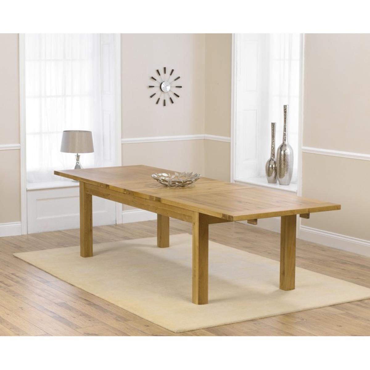 Normandy 220cm Solid Oak Extending Dining Table with Vermont Chairs - Grey, 6 Chairs – image 4