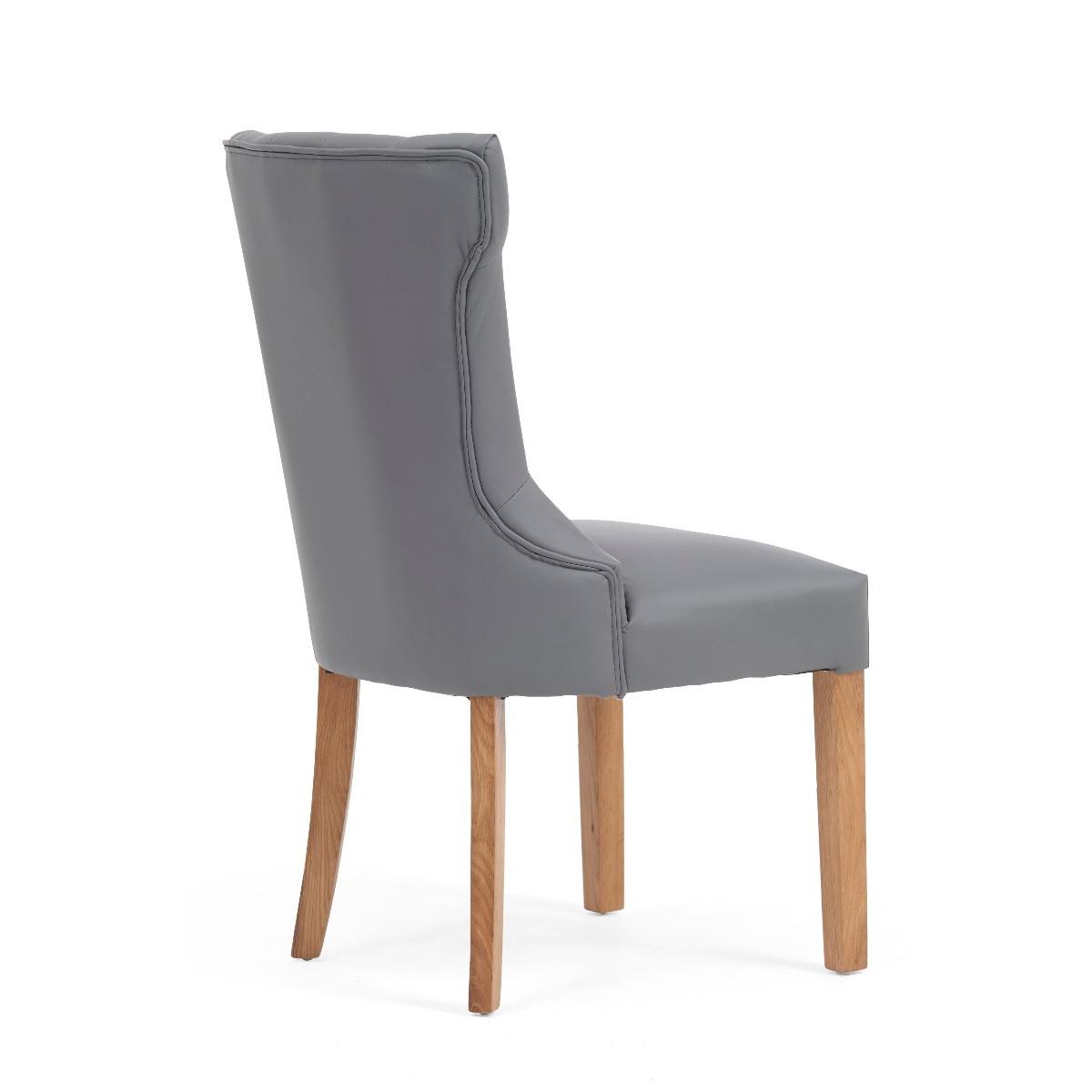 Clara Grey Faux Leather Dining Chairs – image 7