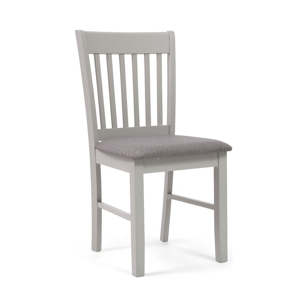 Amalfi Oak and Grey Dining Chairs with Grey Fabric Seats - Oak and Grey, 2 Chairs – image 1
