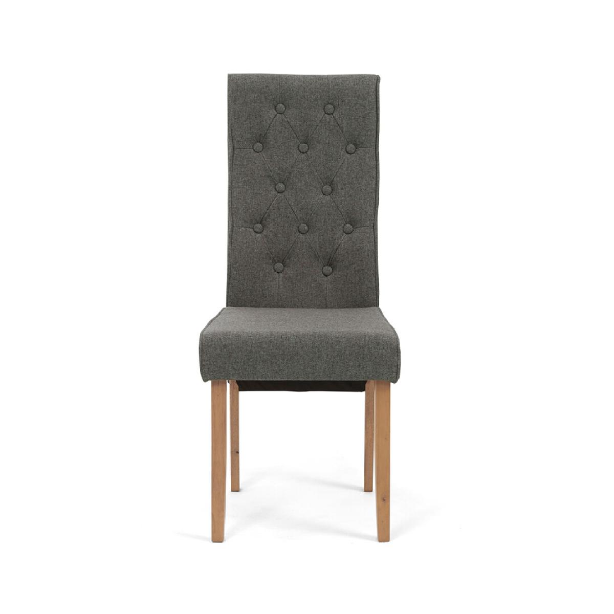 Maya Grey Fabric Dining Chairs – image 2