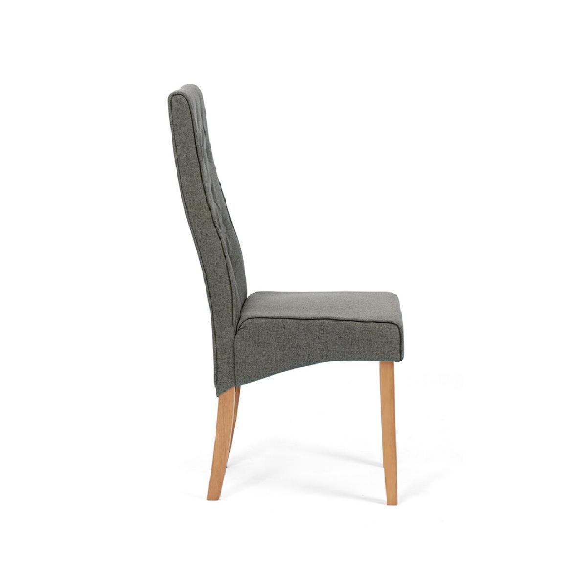 Maya Grey Fabric Dining Chairs – image 4