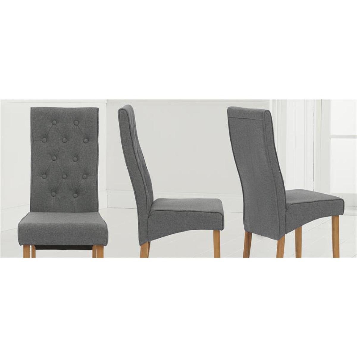 Maya Grey Fabric Dining Chairs – image 7