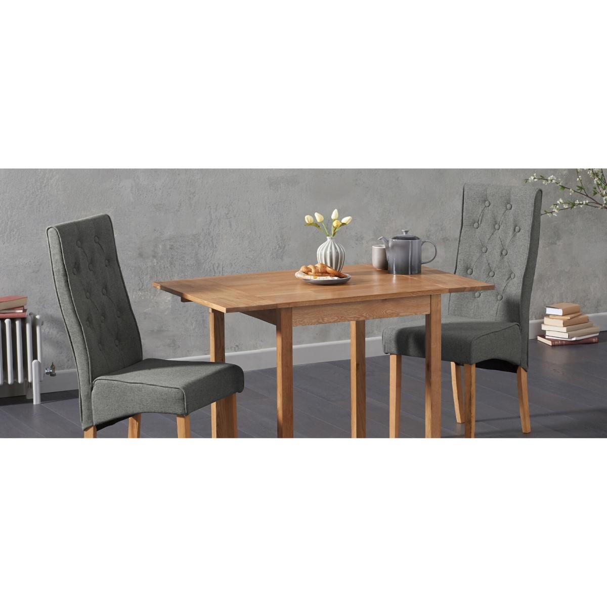 Maya Grey Fabric Dining Chairs – image 8
