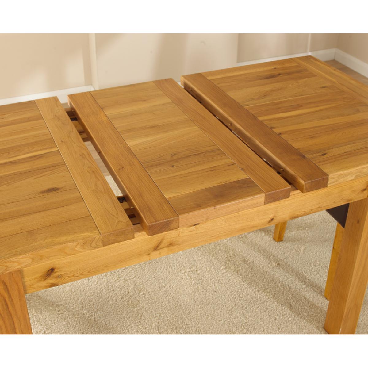 Normandy 120cm Solid Oak Extending Dining Table with Monaco Chairs – image 3