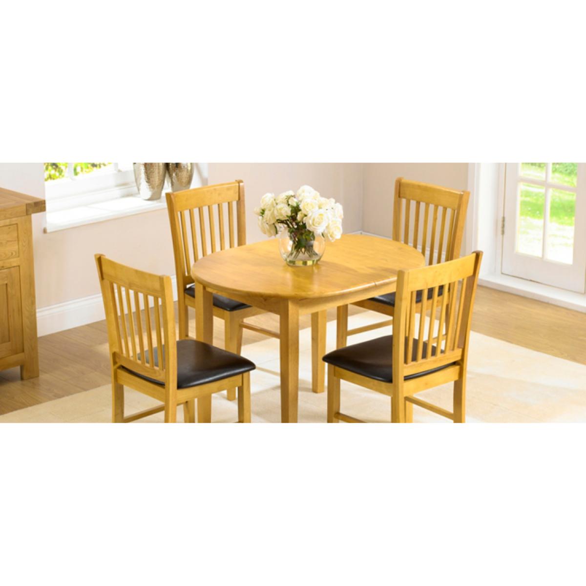 Amalfi Oak Dining Chairs - Brown – image 4