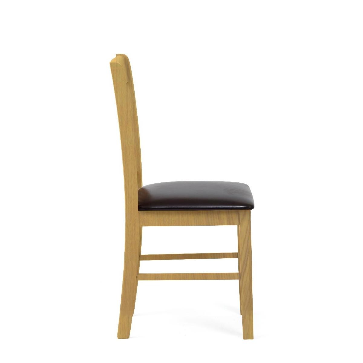 Amalfi Oak Dining Chairs - Brown – image 5