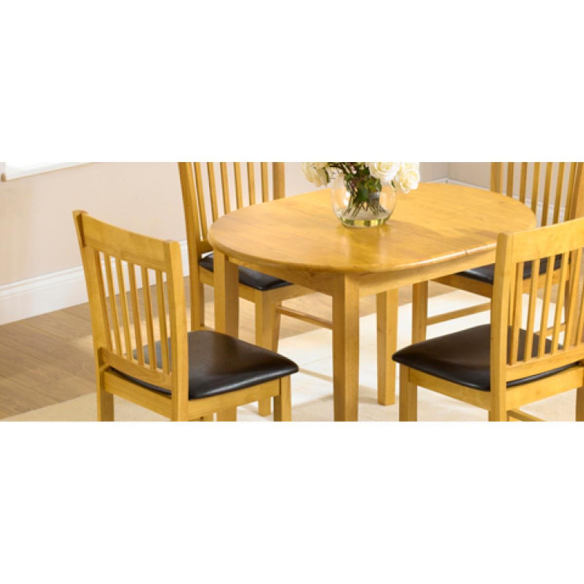 Amalfi Oak Dining Chairs - Brown – image 6