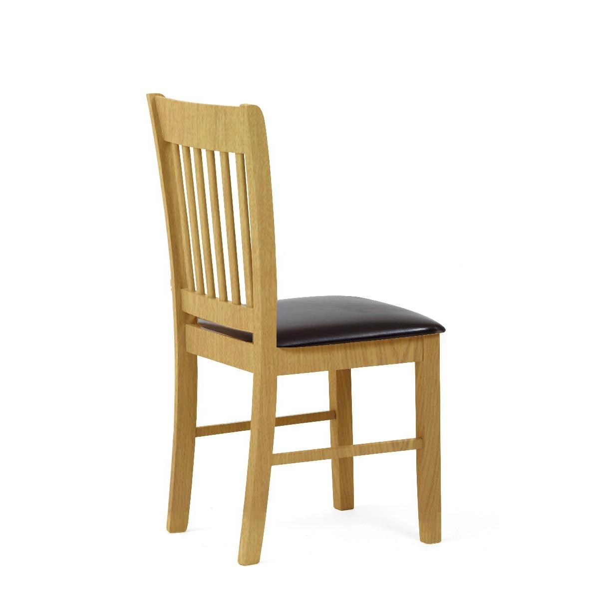 Amalfi Oak Dining Chairs - Brown – image 7