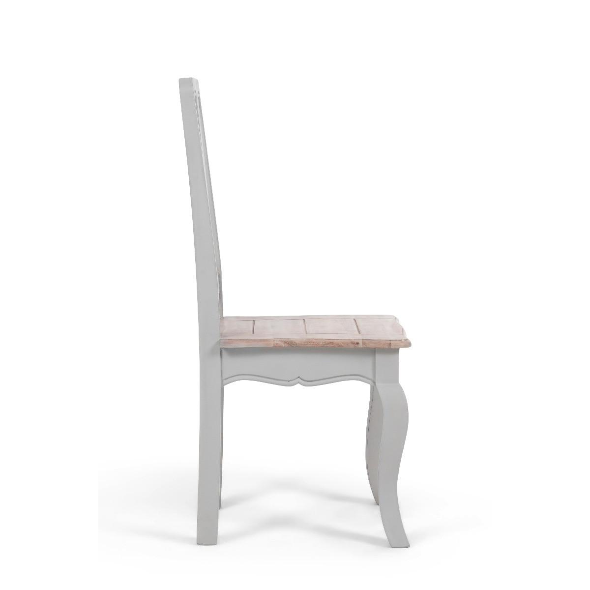 Parisian Grey Shabby Chic Dining Chairs - Grey – image 9