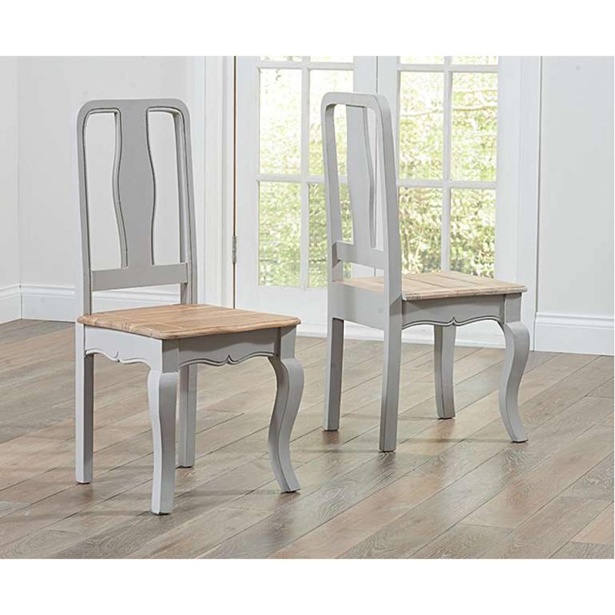 Parisian Grey Shabby Chic Dining Chairs - Grey – image 1