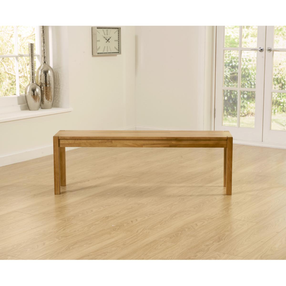 Oxford 150cm Solid Oak Dining Table with Duke Faux Leather Chairs and Oxford Bench – image 11