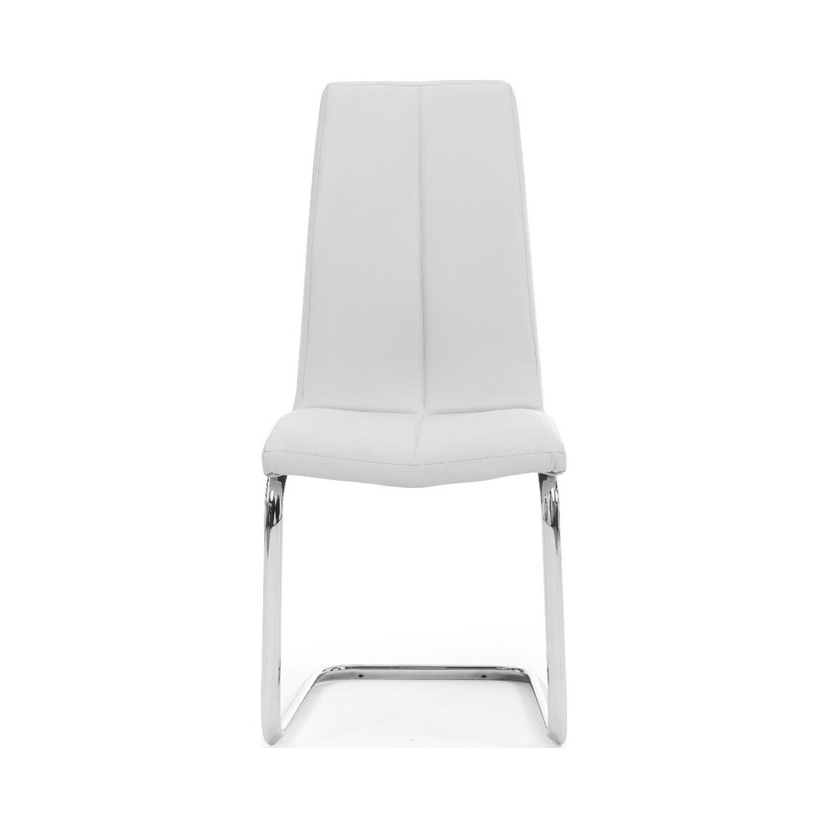 Tarin White Faux Leather Dining Chairs – image 2