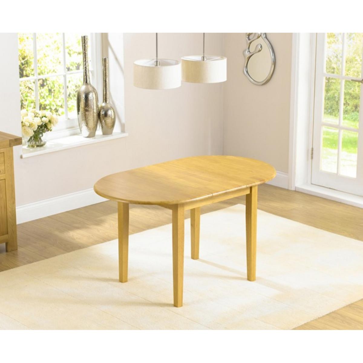 Amalfi Oak 107cm Extending Dining Table and Chairs - Brown, 2 Chairs – image 4