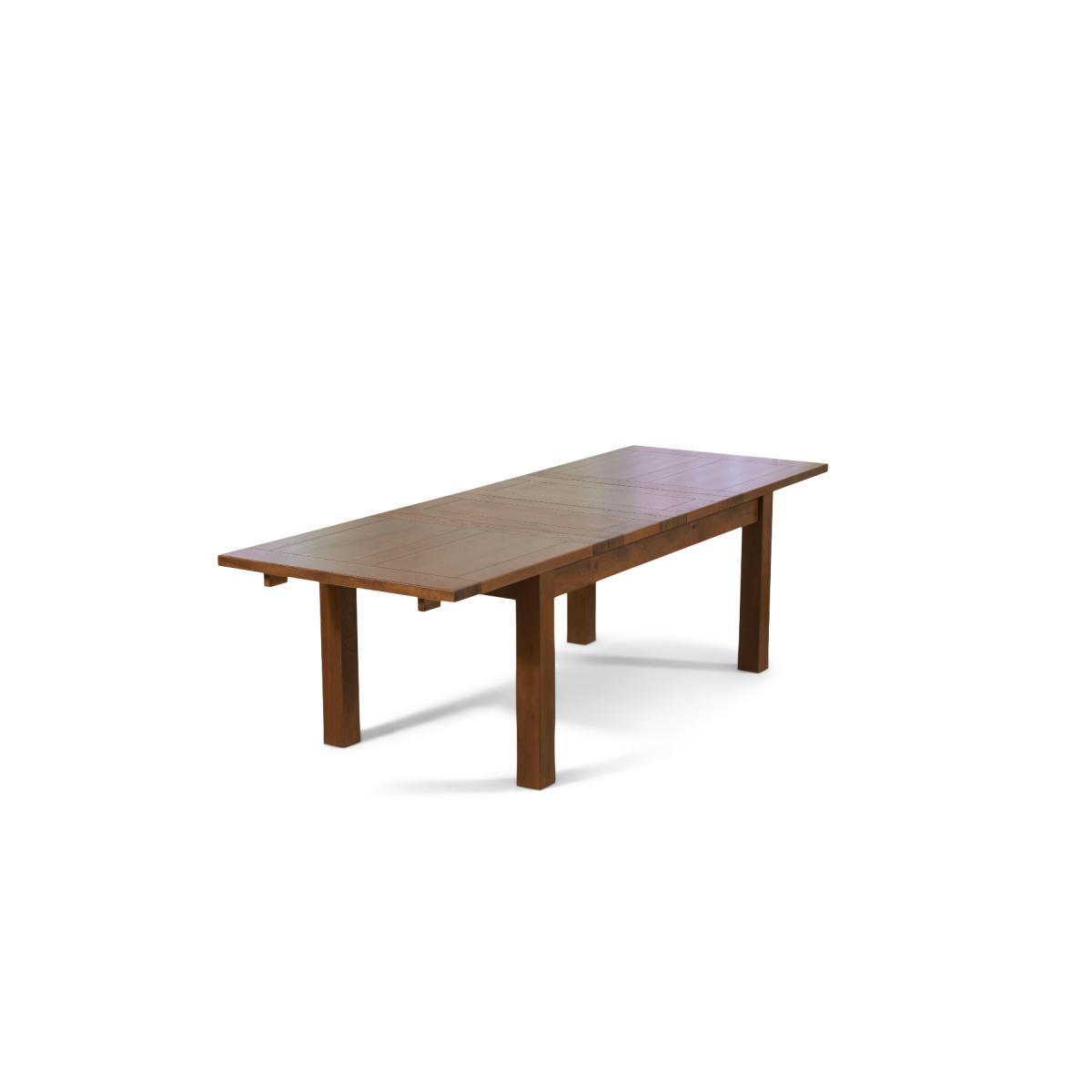Normandy 150cm Dark Solid Oak Extending Dining Table with Knightsbridge Fabric Dark Oak Leg Chairs - Grey, 4 Chairs – image 9