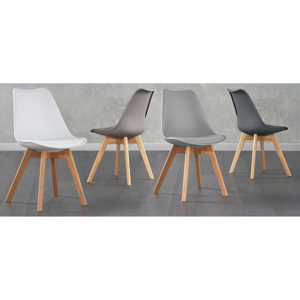 Nordic 150cm Oak Dining Table with Duke Faux Leather Chairs – image 12