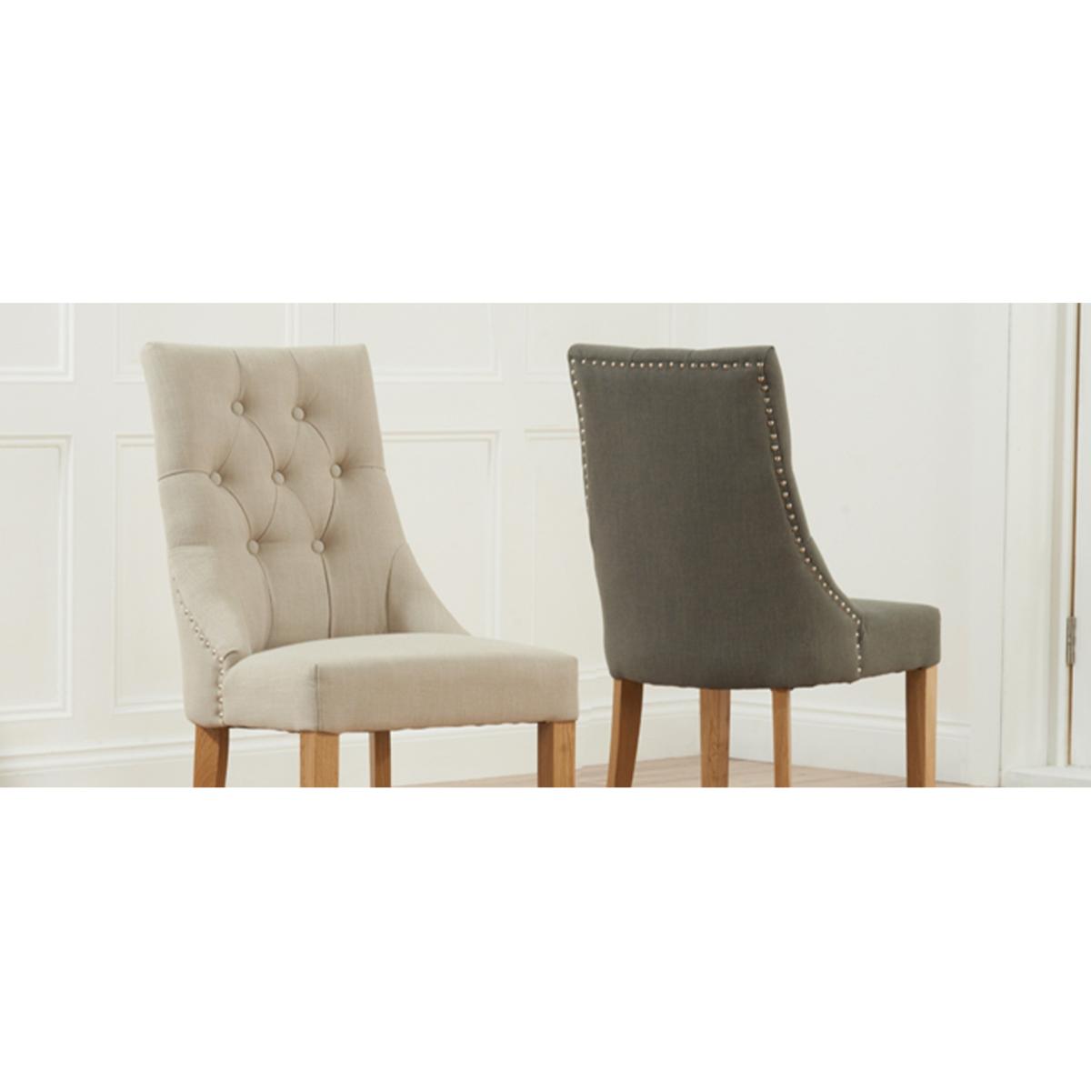 Normandy 180cm Solid Oak Extending Dining Table with Pacific Fabric Chairs – image 10