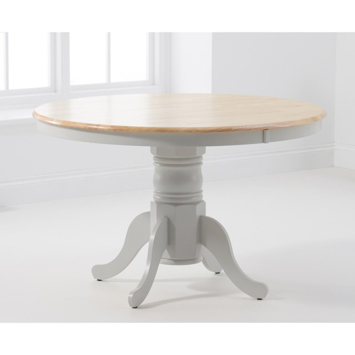 Epsom 120cm Oak and Grey Dining Table with Camille Fabric Chairs - Grey, 4 Chairs – image 4