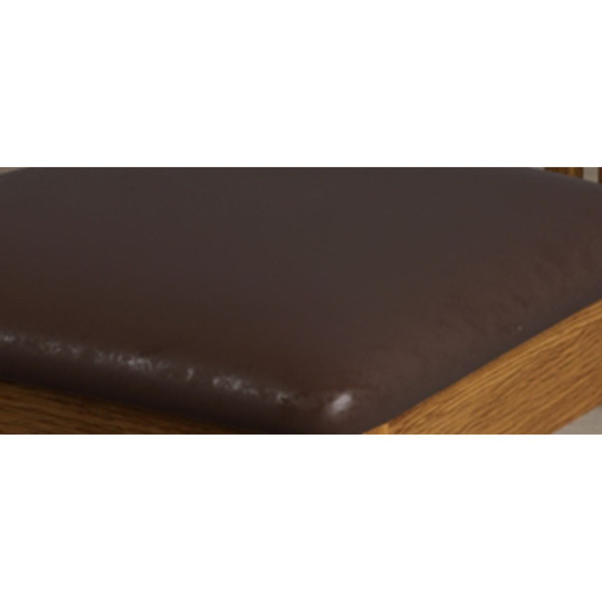 Monroe Rustic Oak Dining Chairs with Chocolate Brown Fabric Seat Pad – image 6