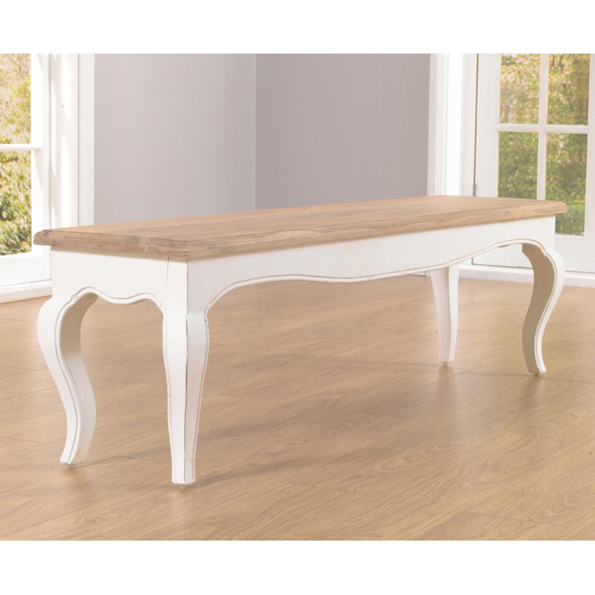 Parisian 175cm Shabby Chic Dining Table with Chairs and Benches - White, 2 Chairs – image 7