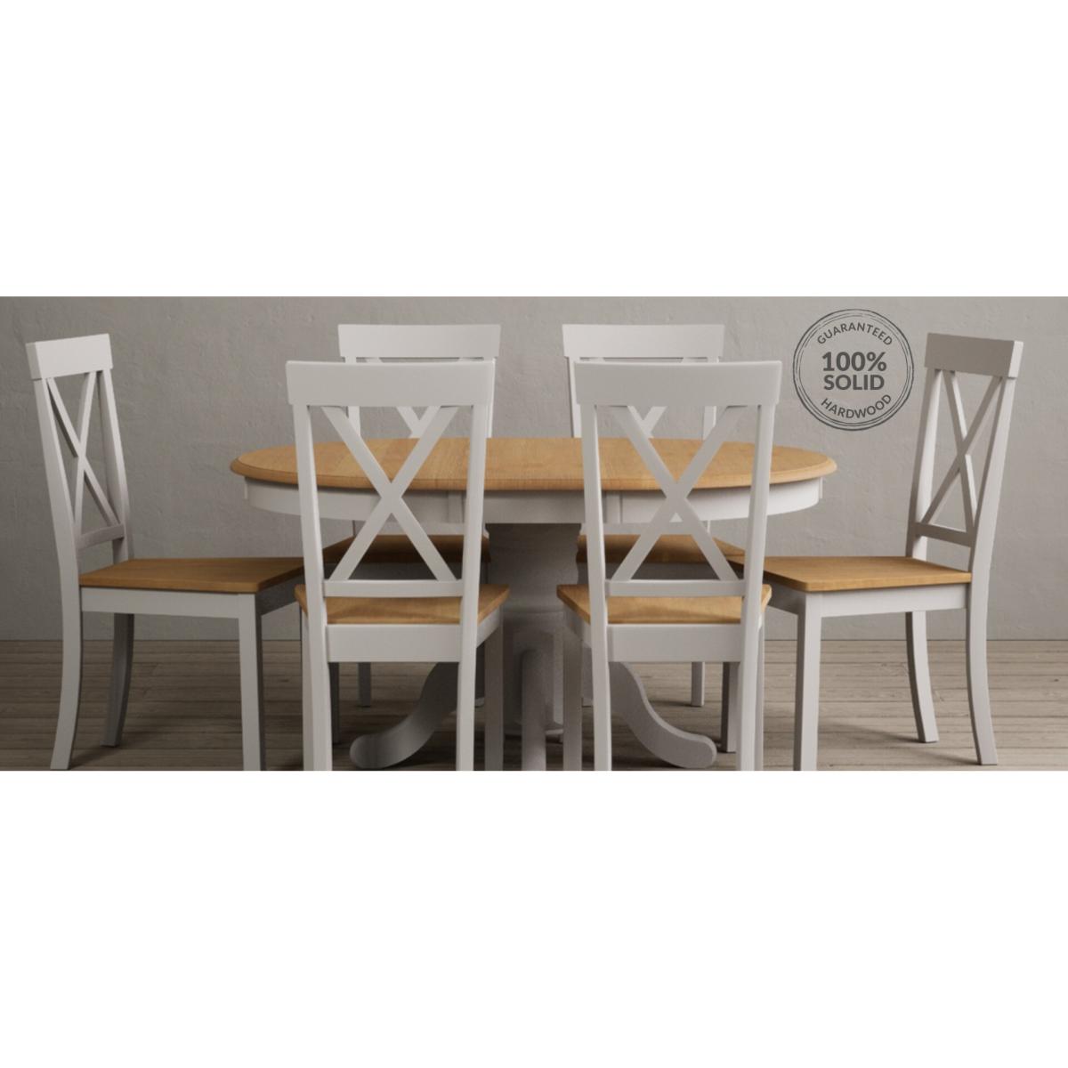 Hertford Soft White Dining Chairs with Oak Seat Pad – image 7