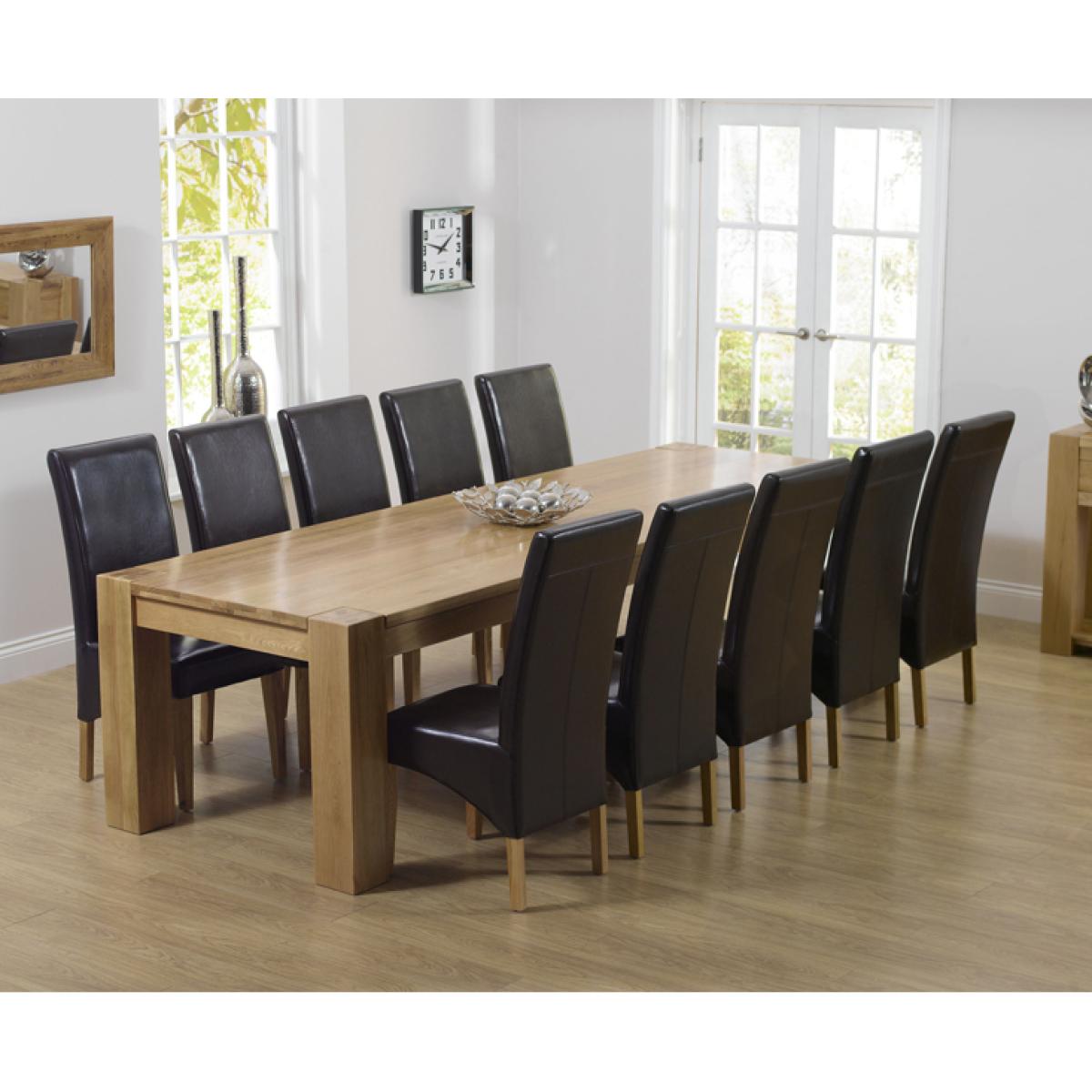 Thames 300cm Oak Dining Table with Cannes Chairs – image 2