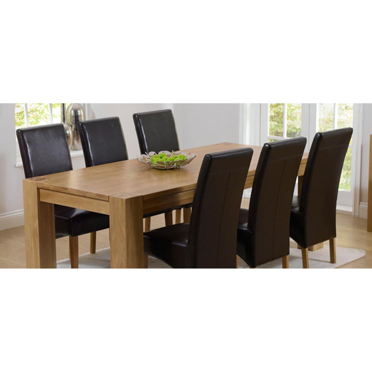 Thames 300cm Oak Dining Table with Cannes Chairs – image 12