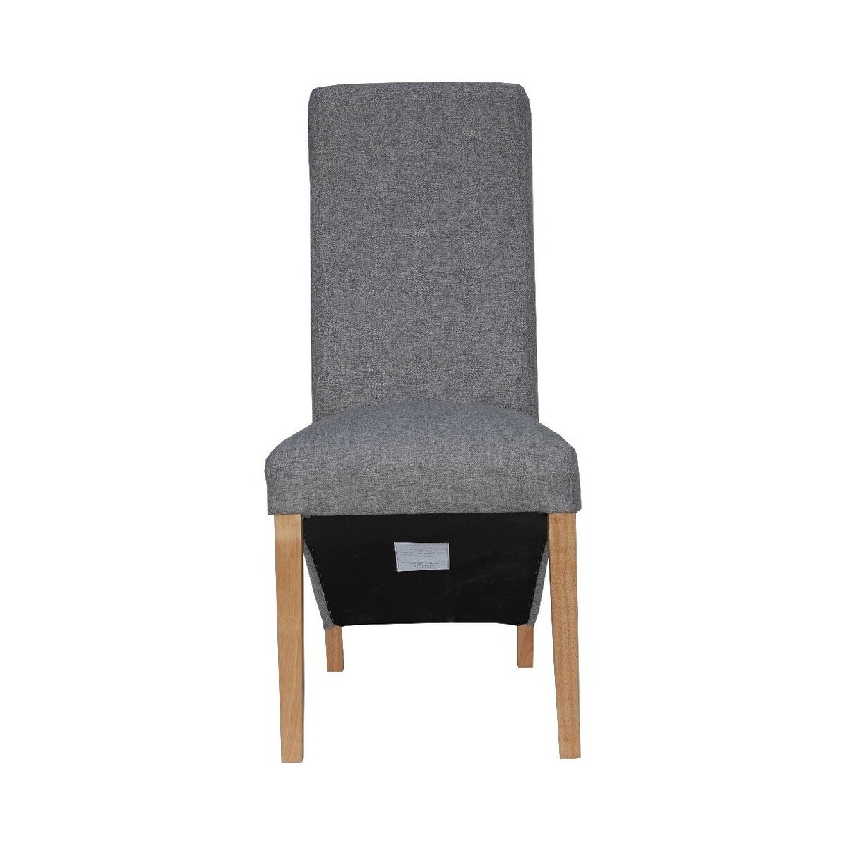 Frankie Light Grey Wave Back Chairs - Light Grey, 2 Chairs – image 2