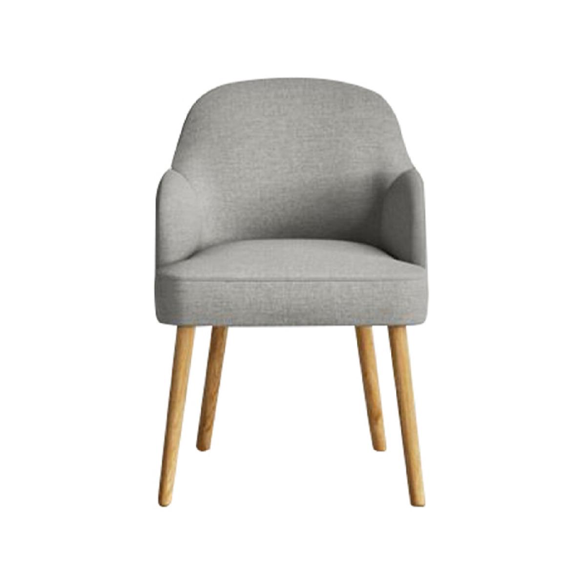 Oliver Light Grey Fabric Dining Chairs – image 4