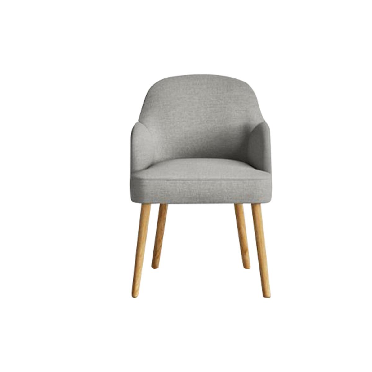 Oliver Light Grey Fabric Dining Chairs – image 9