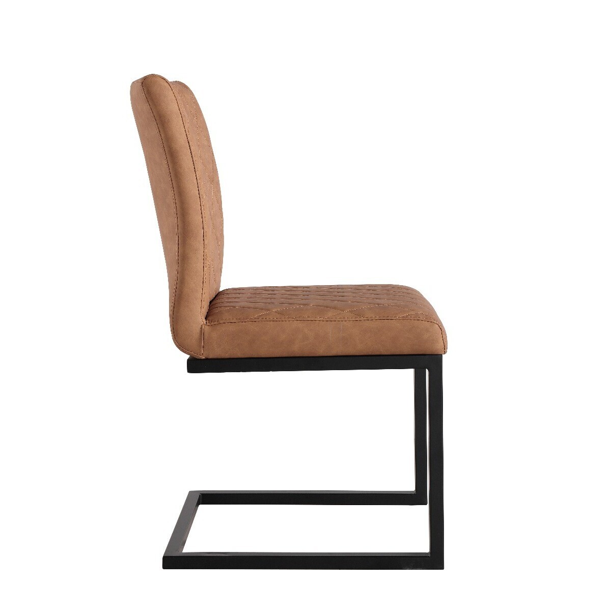 Rey Tan Diamond Stitch Dining Chairs - Tan, 2 Chairs – image 3