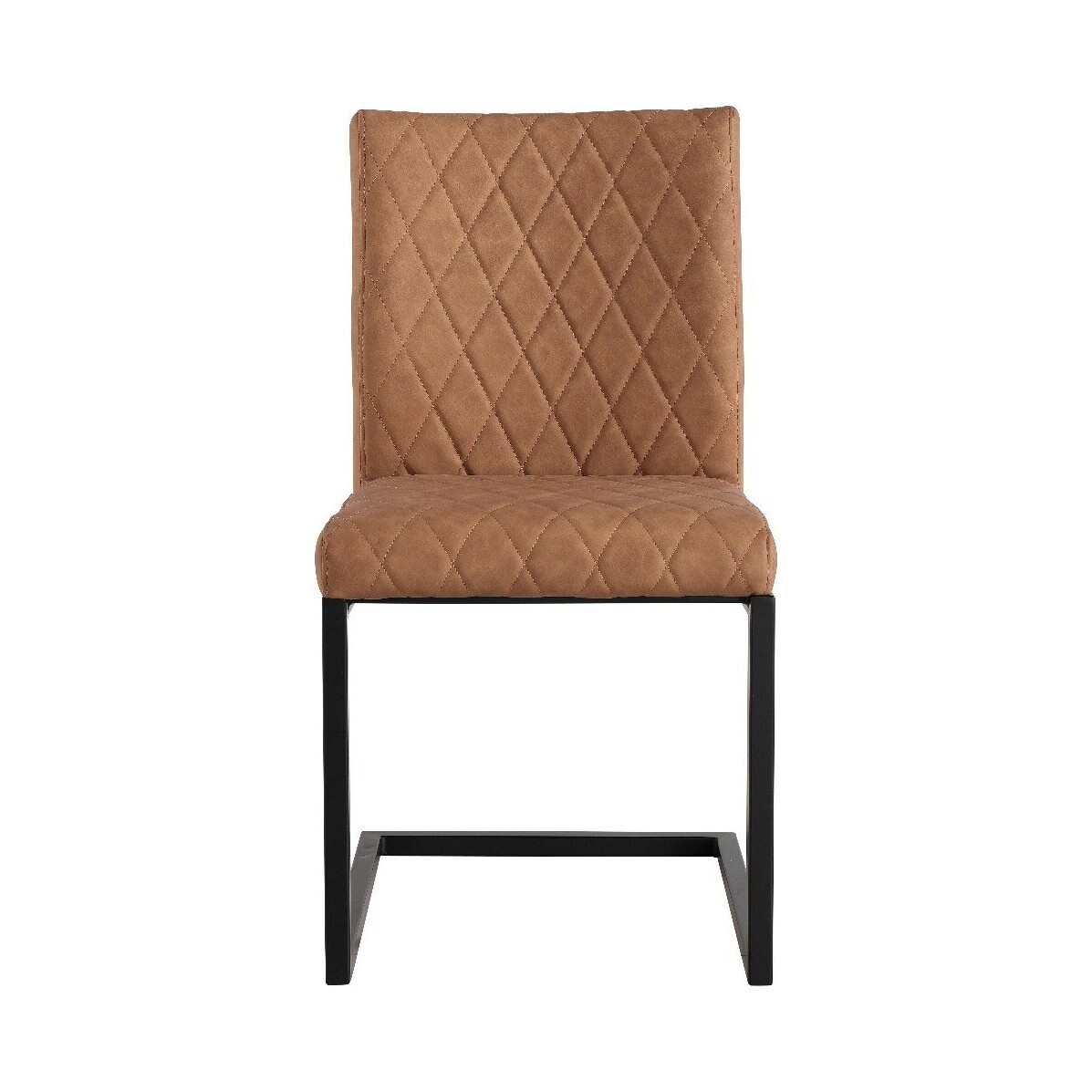Rey Tan Diamond Stitch Dining Chairs - Tan, 2 Chairs – image 2