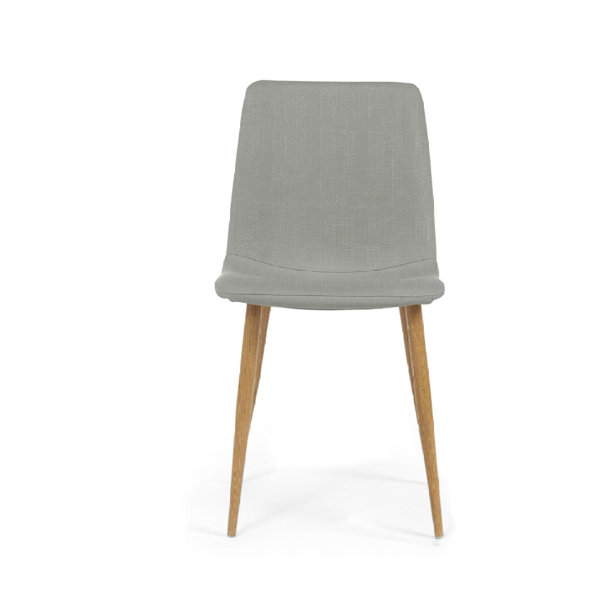 Astrid Grey Fabric Dining Chairs – image 2