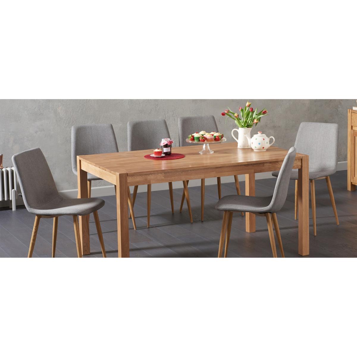 Astrid Grey Fabric Dining Chairs – image 7