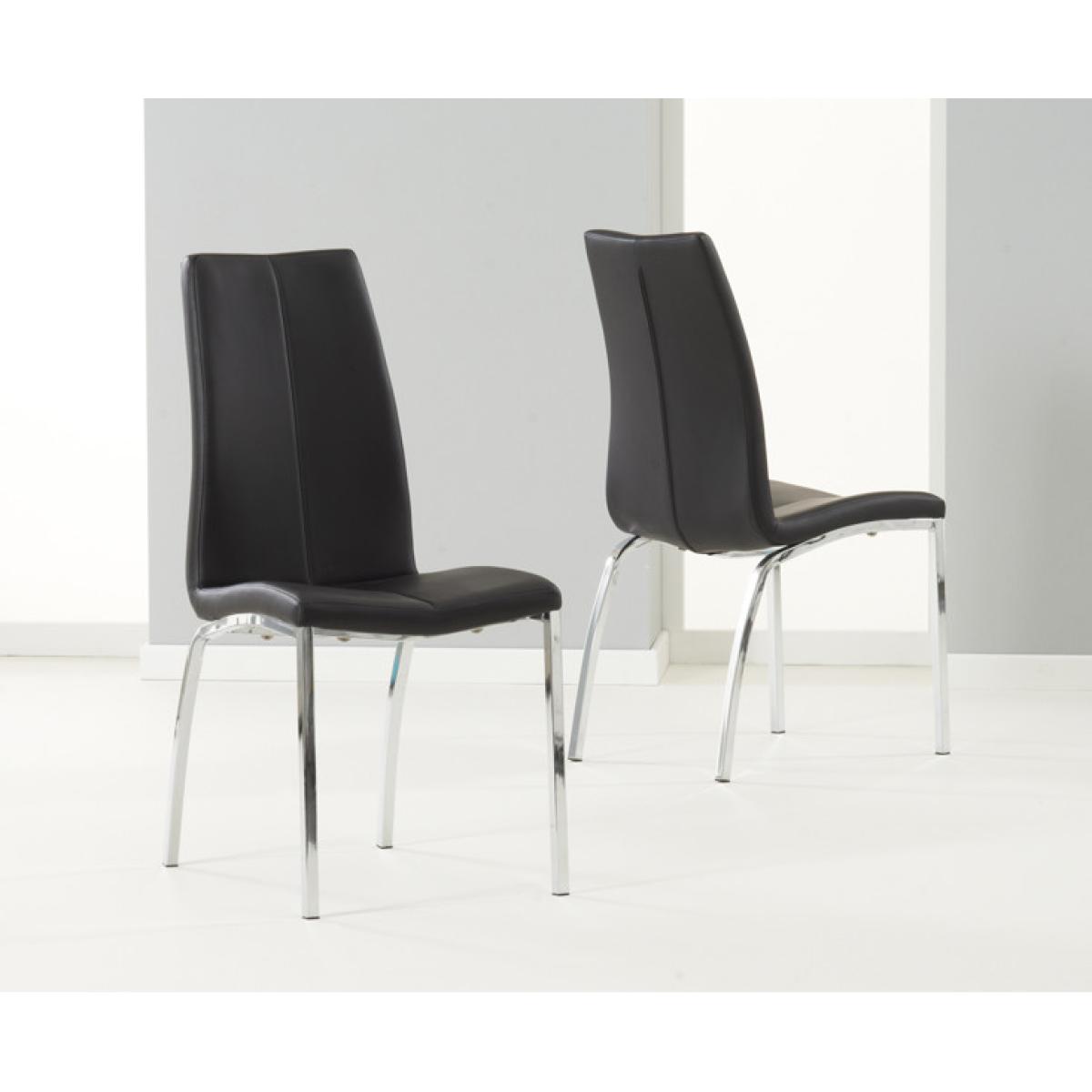 Carter 120cm Round White Marble Table with Cavello Chairs - Black, 4 Chairs – image 6