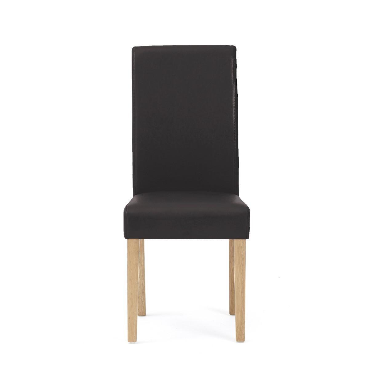 Albany Black Faux Leather Dining Chairs - Black – image 2