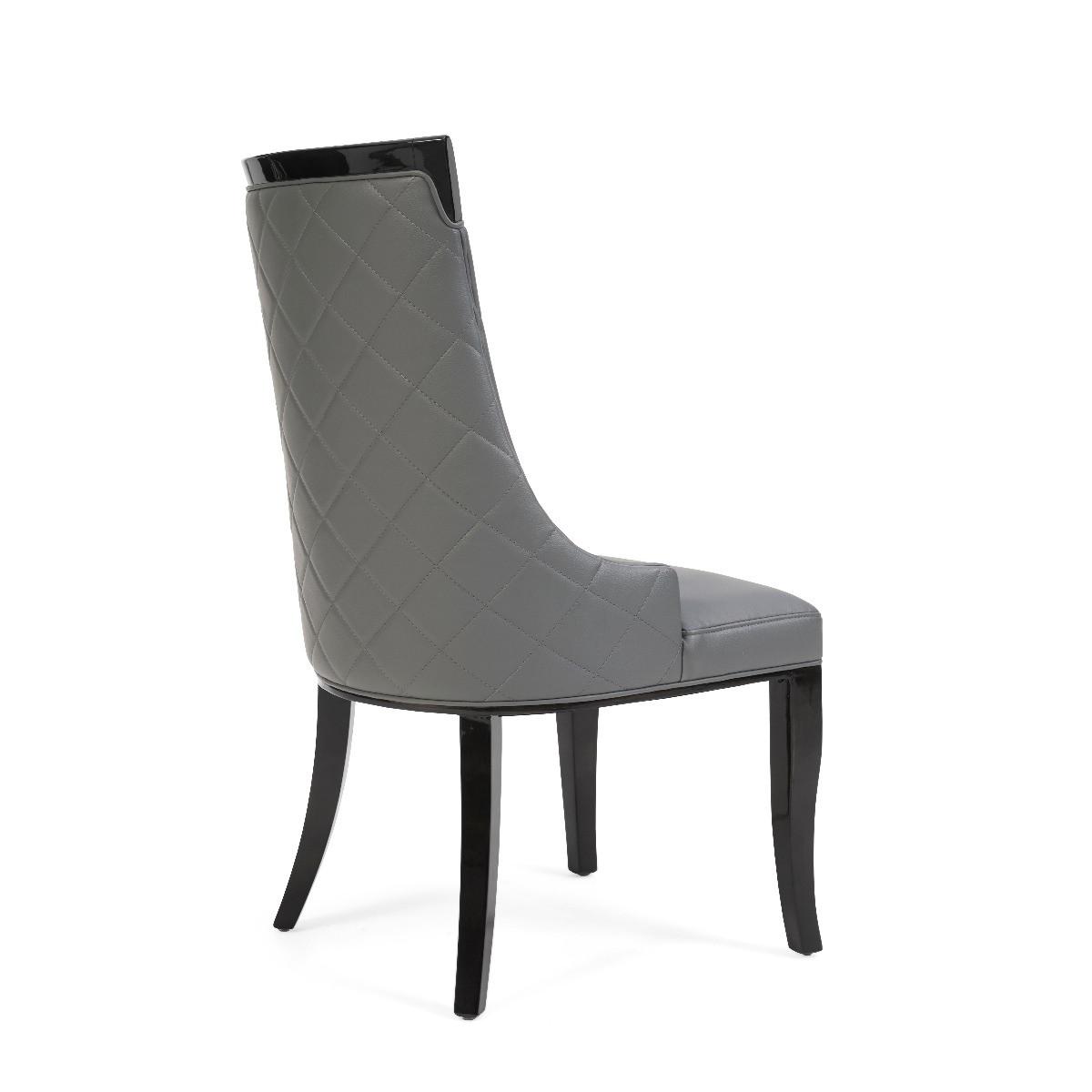 Angelica Grey Faux Leather Dining Chairs – image 5