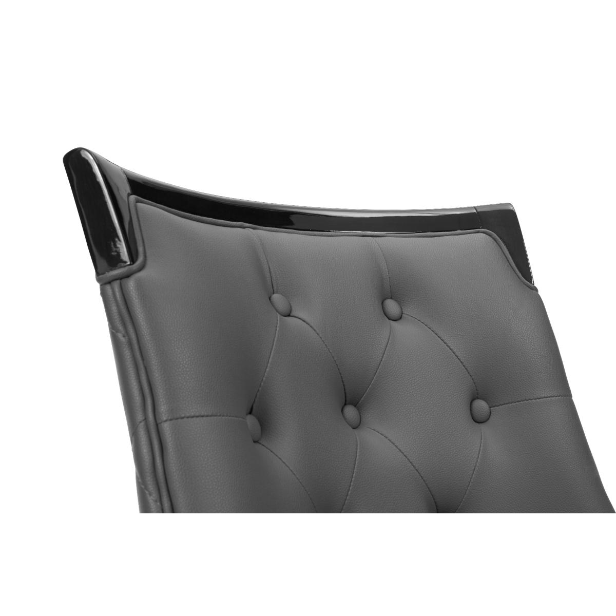Angelica Grey Faux Leather Dining Chairs – image 7